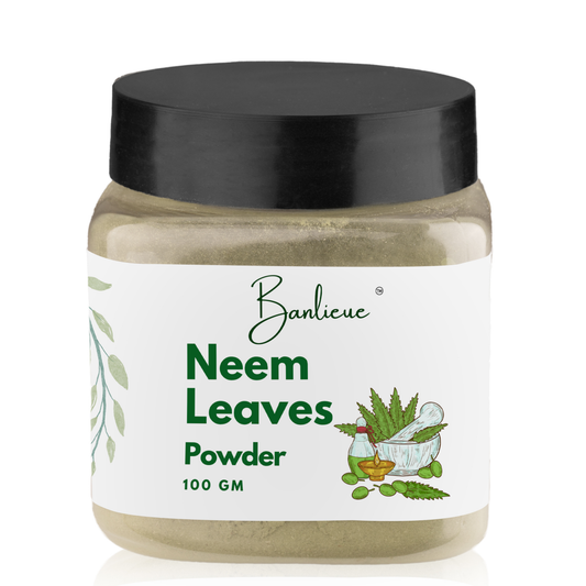 Banlieue Neem Leaves Powder Natural Herbal Powder for Skin and Hair Care | Clear - Banlieue
