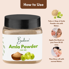 Banlieue Amla Powder Hair and Skin Care Solution | Chemical-Free, Paraben-Free, - Banlieue