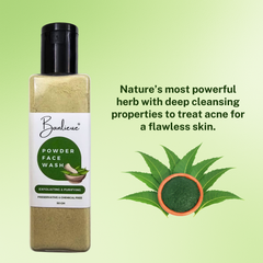 Banlieue Neem Powder Face Wash (50 Grams), Skin, Hair | Anti-Pimple and Anti-Bacterial(pack of 2) - Banlieue