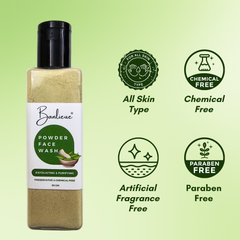 Banlieue Neem Powder Face Wash (50 Grams), Skin, Hair | Anti-Pimple and Anti-Bacterial(pack of 2) - Banlieue