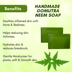 Banlieue Natural Neem Soap With the goodness of neem leaves and vitamin E infuse(pack of 4) - Banlieue