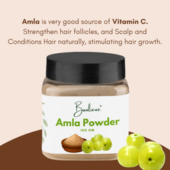 Banlieue Amla Powder Hair and Skin Care Solution | Chemical-Free, Paraben-Free, - Banlieue