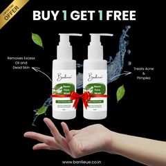 Banlieue Neem Face Wash Pure Natural & Safe 120ml  | Soap Free Paraben Free Plant-Based(pack of 2)