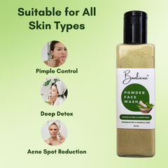 Banlieue Neem Powder Face Wash (50 Grams), Skin, Hair | Anti-Pimple and Anti-Bacterial(pack of 2) - Banlieue
