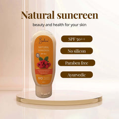 Banlieue Natural Sunscreen SPF 50++ 60ml - Roseberry Flavored, Ultra Protection & Skin Care