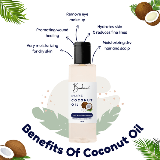 Banlieue Coconut Oil 100% Pure | For Hair & Skin, Coconut Virgin Oil for Baby Massage(pack of 2) - Banlieue