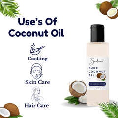 Banlieue Coconut Oil 100% Pure | For Hair & Skin, Coconut Virgin Oil for Baby Massage(pack of 2) - Banlieue