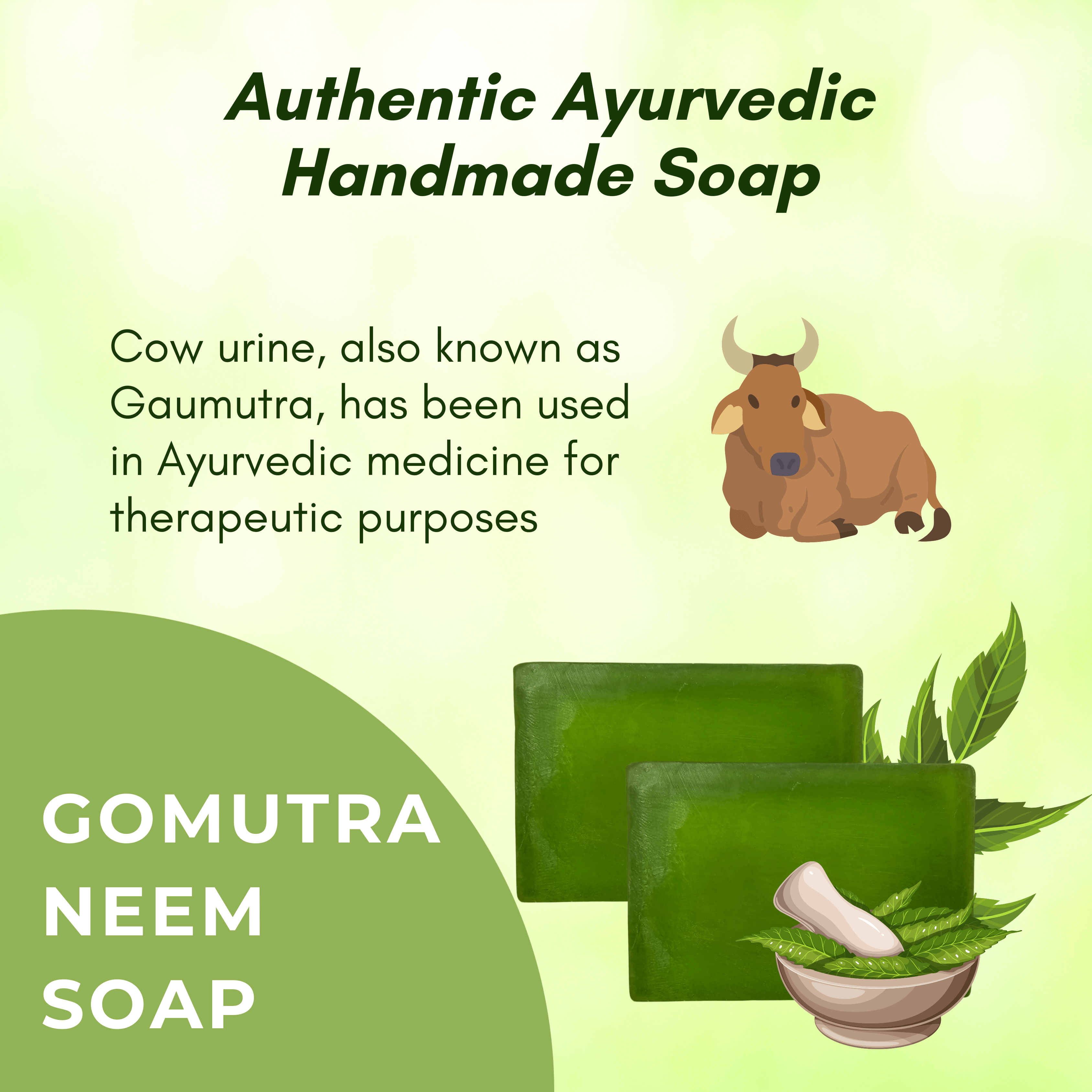 Banlieue Natural Neem Soap With the goodness of neem leaves and vitamin E infuse(pack of 4) - Banlieue